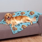 Manta de forro polar personalizada con foto y nombre para perro Regalo de cumpleaños y aniversario para los amantes de las mascotas