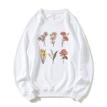 T-shirt ou Sweatshirt Personnalisé avec Fleur de Naissance Cadeau Fête Anniversaire pour Mamie Maman