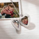 Collar relicario personalizado con 2 fotos grabado y árbol de la vida regalo del Día de la Madre aniversario y cumpleaños para madre