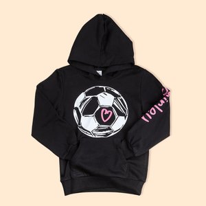 Personalized Inspirational Soccer Kid and Adult T-shirt Hoodie with Name Match Day Birthday Gift for Soccer Lovers