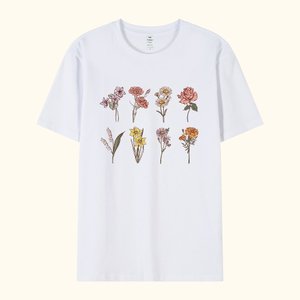 Personalisierte Vintage Geburt Blumen T-shirt oder Sweatshirt Geschenk für Nana oder Mama