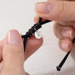 Personalizado Grabado Tenis Pulsera de Cuerda Ajustable con Inicial Cumpleaños Regalo Deportivo para Amante del Tenis Regalo