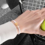 Personalizado Grabado Tenis Pulsera de Cuerda Ajustable con Inicial Cumpleaños Regalo Deportivo para Amante del Tenis Regalo