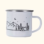 Tazza da campeggio e da montagna in acciaio inox