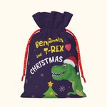 Sac à Cordon Personnalisé avec Nom et Motif Dinosaure Licorne Véhicule Cadeau Noël pour Enfants