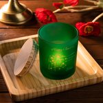 Pot de Bougeoir Personnalisé avec Fleur de Naissance et Signe Astrologique Cadeau pour Amis
