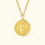 Pendentif d'Argent Gravé Personnalisé avec Texte et Motif à Thème Balance et Justice Cadeau pour Femme Avocate Etudiante en Droit