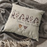 Personalized This Mama Loves Her Herd Highland Cow Cushion Throw Pillow Cover