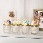 Personalised Rose Scented Candle Bridesmaid for Wedding Idea Gift Home Decor Great Wedding Favors