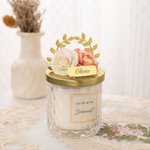 Personalised Rose Scented Candle Bridesmaid for Wedding Idea Gift Home Decor Great Wedding Favors