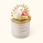 Personalised Rose Scented Candle Bridesmaid for Wedding Idea Gift Home Decor Great Wedding Favors