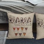 Personalized This Mama Loves Her Herd Highland Cow Cushion Throw Pillow Cover