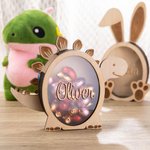 Tirelire de Pâques Modèle Lapin Licorne Dinosaure Décor Personnalisé avec Nom Cadeau de Pâques pour Enfant