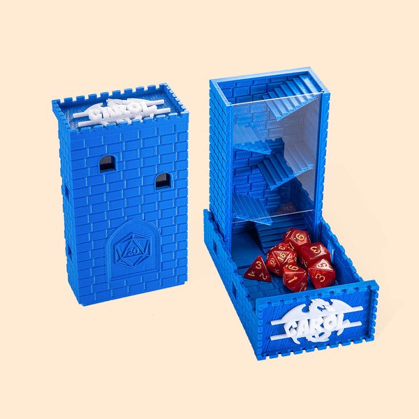 Personalised DND Portable Dice Box Dice Tower Dice Game 3D-Printed