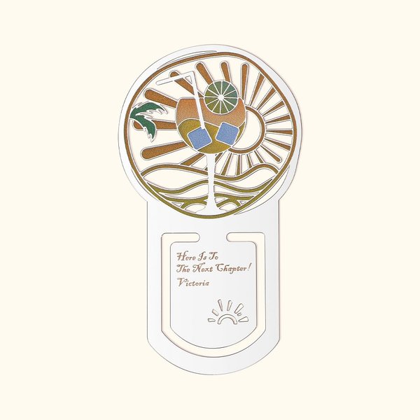 Signet personnalisé avec éléments de voyage pour les retraités
