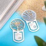 Signet personnalisé avec éléments de voyage pour les retraités