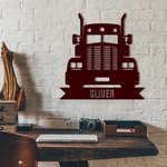 Decorazione murale personalizzata per camion in acciaio inox