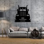 Decorazione murale personalizzata per camion in acciaio inox