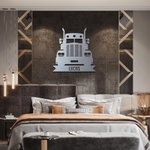 Decorazione murale personalizzata per camion in acciaio inox