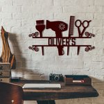 Enseigne en métal personnalisée pour salon de coiffure Barber Shop