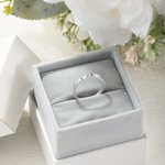 Bague initiale en forme de coeur personnalisée pour son cadeau