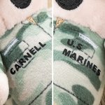 Regalo familiar militar de felpa con uniforme de camuflaje de soldado de EE.UU. personalizado