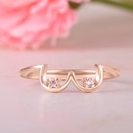 Gepersonaliseerde Borsten Ring met Geboortesteen voor Borstkanker Bewustzijn Viering Borstvoeding Moederdag Kerstdag Gift