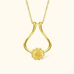 Collier Porte-Bague Tournesol Personnalisé Cadeau pour Mère Femme Infirmière Médecin