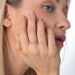 Gepersonaliseerde Borsten Ring met Geboortesteen voor Borstkanker Bewustzijn Viering Borstvoeding Moederdag Kerstdag Gift