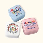 Personalised PU Leather Jewellery Box with Name for Teacher Appreciation Gift