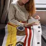 Coperta personalizzata Retro Cassette Mixtape Soft Blanket con testo Regalo per gli amanti della musica