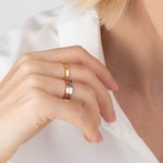 Bague initiale en forme de coeur personnalisée pour son cadeau