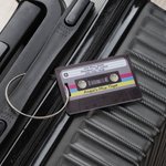 Personalized Funny Retro Cassette Mix Tape Luggage ID Tag for Travel Accessories