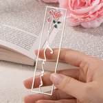 Marque-Page Personnalisé avec Fleur de Naissance et Nom Signet Fait à la Main Cadeau Anniversaire pour Amoureux des Livres
