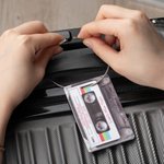 Personalized Funny Retro Cassette Mix Tape Luggage ID Tag for Travel Accessories