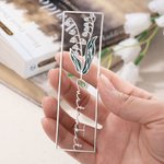 Marque-Page Personnalisé avec Fleur de Naissance et Nom Signet Fait à la Main Cadeau Anniversaire pour Amoureux des Livres