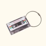 Personalized Funny Retro Cassette Mix Tape Luggage ID Tag for Travel Accessories