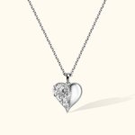 Collana personalizzata con foto, medaglione a forma di cuore - Regalo per donne