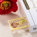 Marque-Page Personnalisé avec Fleur de Naissance et Nom Signet Fait à la Main Cadeau Anniversaire pour Amoureux des Livres