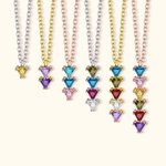 Personalised  Necklace with Family Birthstone for Woman Mother's Day