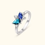 Personalised Marquise Birthstone Ring Pear Birthstone Ring Mother Ring Jewellery Mother's Day Christmas Gift for Mom Grandma Best Friend