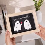 Personalized Cute Sweet Ghost Forever My Boo Decor Valentine's Day Halloween Gift for Couple