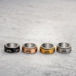 Anillo Fidget Personalizado Anillo Giro Cara de Gato Anillo Ansiedad Anillo Alivio para Chicas Adolescentes