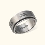 Anillo Fidget Personalizado Anillo Giro Cara de Gato Anillo Ansiedad Anillo Alivio para Chicas Adolescentes