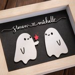 Personalized Cute Sweet Ghost Forever My Boo Decor Valentine's Day Halloween Gift for Couple