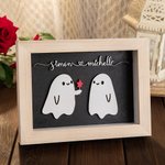 Personalized Cute Sweet Ghost Forever My Boo Decor Valentine's Day Halloween Gift for Couple