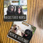 Personlig Glitter Badge Buddy Horisontell Vertikal Badge Reel Photo Badge Identifier ID Holder Sjuksköterska RN LPN CPhT Present