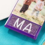 Personlig Glitter Badge Buddy Horisontell Vertikal Badge Reel Photo Badge Identifier ID Holder Sjuksköterska RN LPN CPhT Present