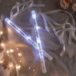 Ruban de Mariage Personnalisé avec Nom Texte Lumières Accessoires Lot 5pcs Cadeau St Valentin Mariage