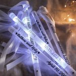 Ruban de Mariage Personnalisé avec Nom Texte Lumières Accessoires Lot 5pcs Cadeau St Valentin Mariage